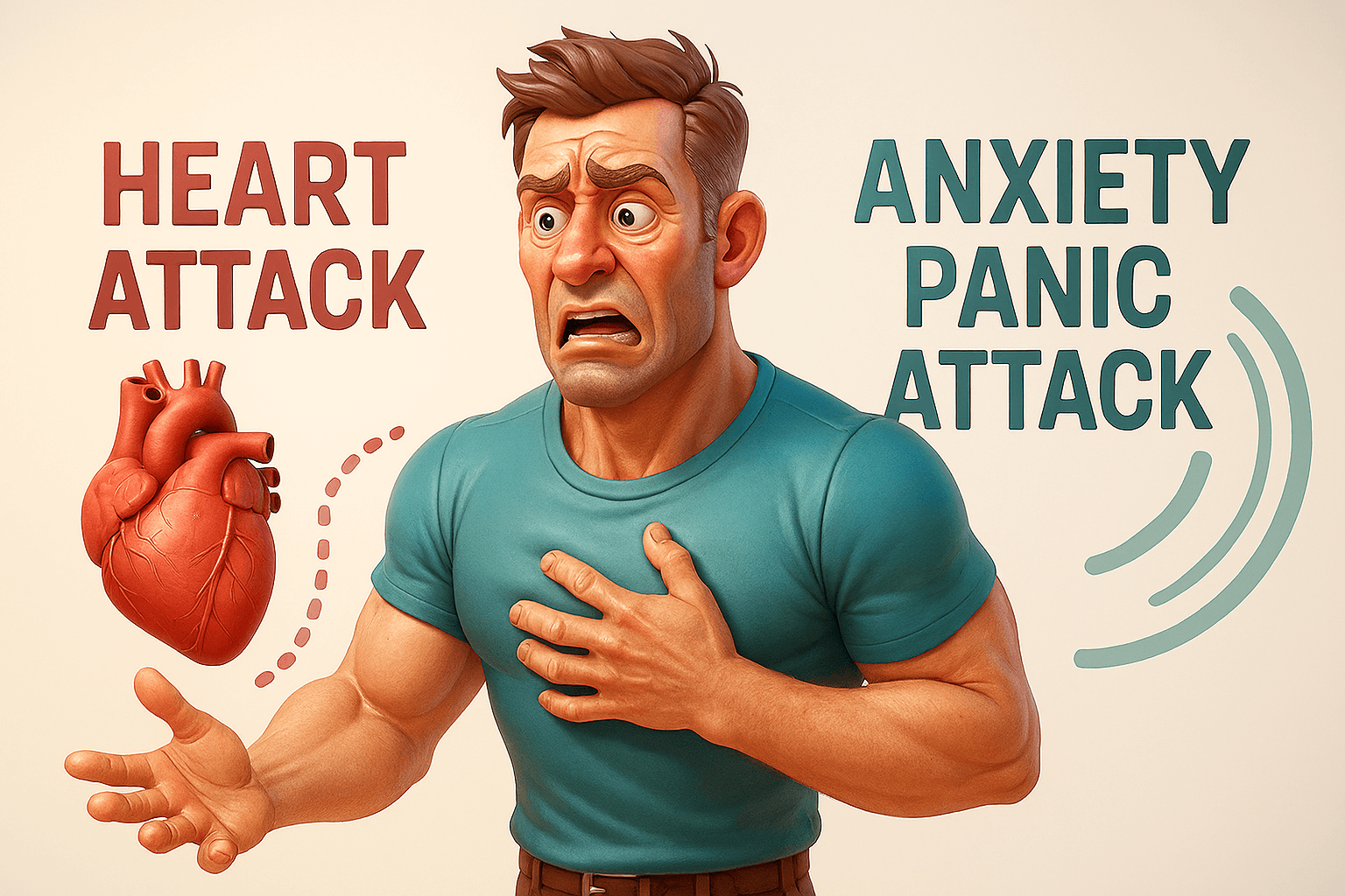 Understanding the Difference Between a Heart Attack and an Anxiety/Panic Attack in Men