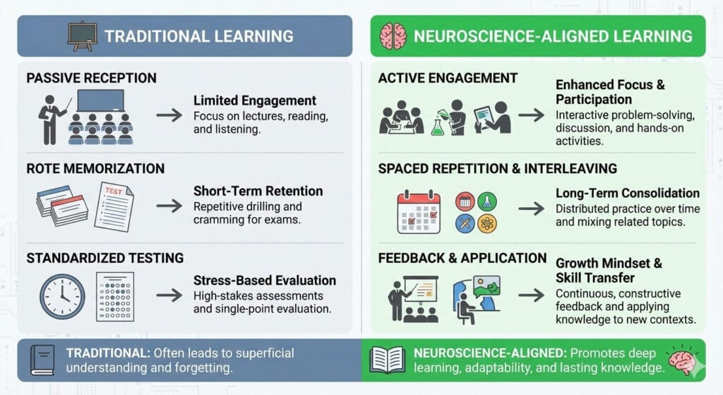 Comparison of learning methods