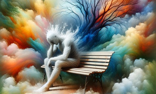 A man with raw emotions asking - Why do I feel sad all the time?