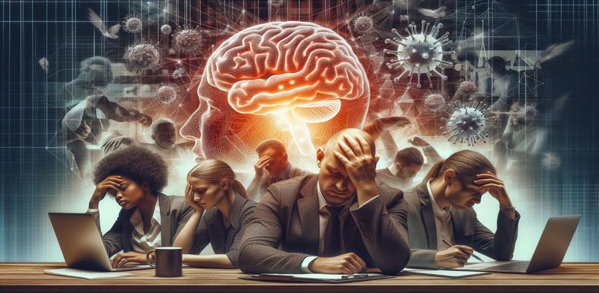 Tired workers sitting at a desk unable to focus - Why Am I Always So Tired Even When I Sleep?