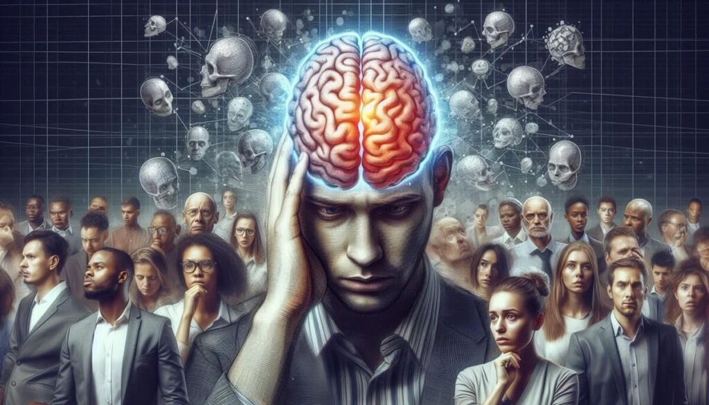 a symbolic image of a man feeling overwhelmed by a crowd of people - Why Do I Feel Overwhelmed by Small Things?