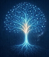 a Blue Neural network tree - Neuro Learning for Cognitive Development, Focus, Clarity and Mental Performance